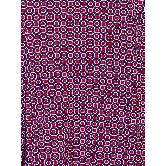 Boden Women's Size 8L Red/Purple Geo Print A-Line Slip On Skirt - Picture 9 of 10